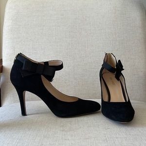 Nine West Black Velvet Heels